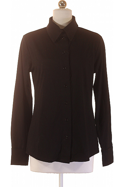 Seidensticker Dámská Viskózová černá Košile Elegantní Business Vypasovaná S Dlouhým Rukávem Vel. 34