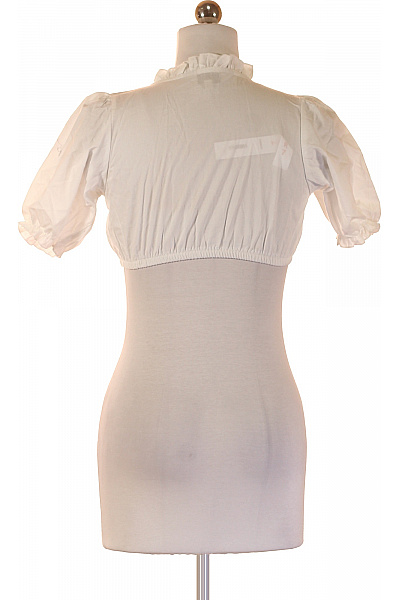 Almsach Bílá halenka s krátkým rukávem a volánky Vel. 32 | Almsach | obrázek 3