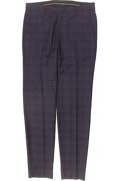 Společenské Pánské Kalhoty Modré Second hand Vel. 40 | Unimoda | obrázek 2