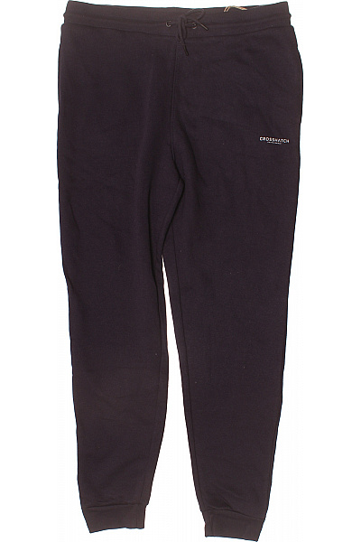 Crosshatch Pánské Tmavé Volnočasové Tepláky Jogger S Pružným Pasem A Kapsami Vel. L