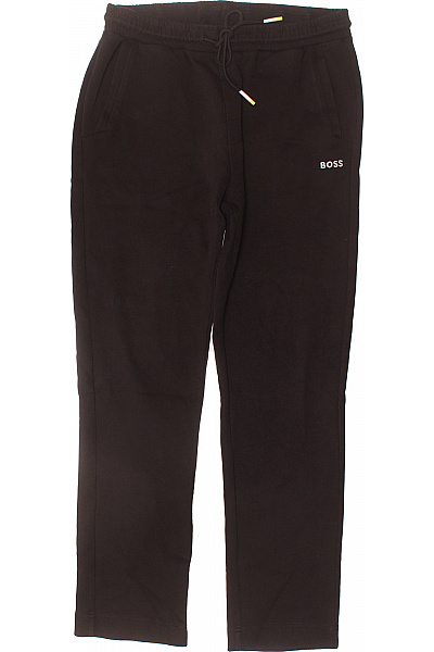 Hugo Boss Černé Dámské Tepláky S Logem A Barevnými šňůrkami Vel. M