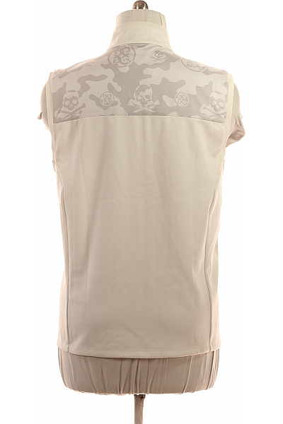 Pánská polyesterová vesta sportovní bílá maskáčová lebka Velikost XL | Unimoda | obrázek 2