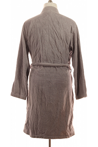 VOSSEN Pánský manšestrový župan šedý s páskem a kapsami Vel. xl | VOSSEN | obrázek 2