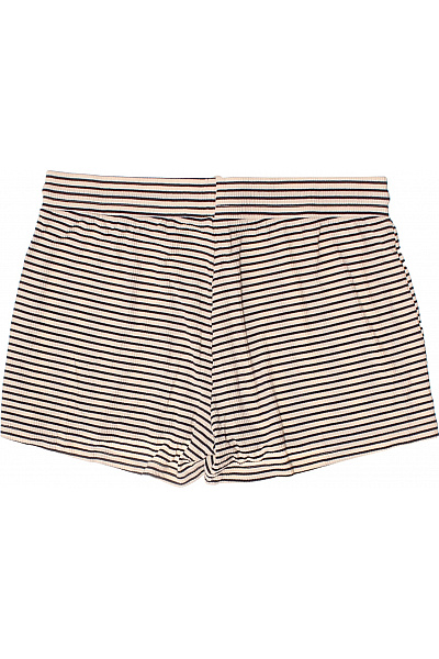 Skiny Dámské viskózové krátké pruhované volnočasové kraťasy s mašlí Velikost 40 | Skiny | obrázek 3