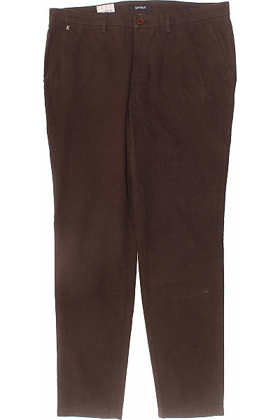 GARDEUR Pánské hnědé manšestrové rovné kalhoty volnočasové s kapsami Vel. 50 | GARDEUR | obrázek 2