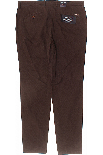 GARDEUR Pánské hnědé manšestrové rovné kalhoty volnočasové s kapsami Vel. 50 | GARDEUR | obrázek 3