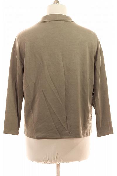 monari dámská mikina khaki s dlouhým rukávem a kamínky Velikost 44 | monari | obrázek 2