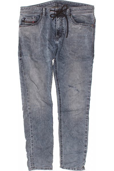 DIESEL Pánské Džíny Modré Seprané Jogger S Dírami Klasické Velikost 32