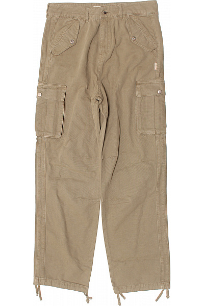 Pánské Kalhoty Kapsáče Zelené Vel. S