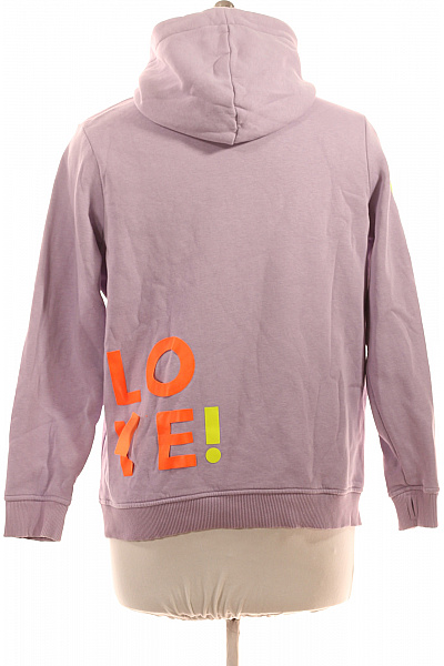 Zwillingsherz Dámská fialová mikina s kapucí a potiskem LOVE Vel. L/XL | Zwillingsherz | obrázek 2