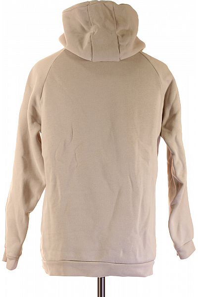 Bavlněná jednobarevná mikina s kapucí a klokaní kapsou béžová Velikost L | Unimoda | obrázek 3