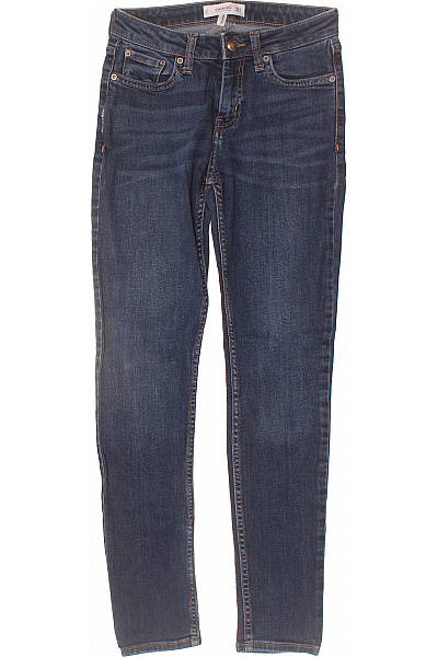 MANGO Dámské Tmavě Modré Strečové Skinny Džíny Klasické Vel. XXS