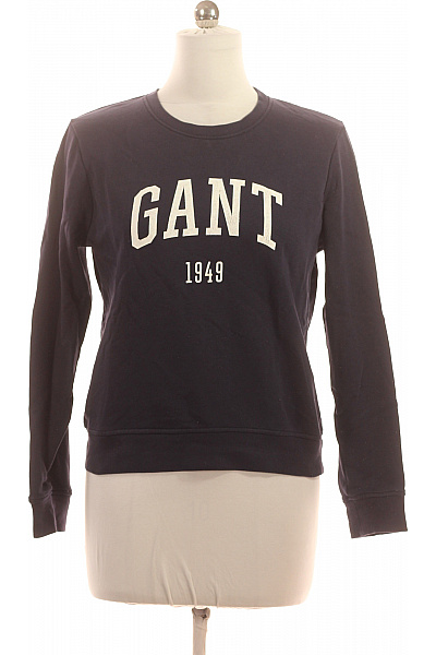 GANT Dámská bavlněná tmavě modrá mikina přes hlavu s potiskem crewneck Vel. M | GANT | obrázek 2