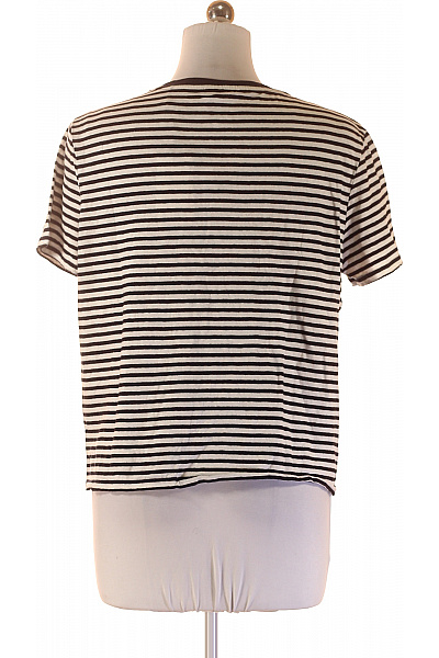 U.S.POLO ASSN. Dámské bavlněné tričko pruhované s krátkým rukávem a kulatým výstřihem Velikost M | U.S.POLO ASSN. | obrázek 2