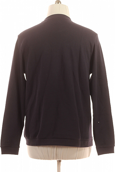 Hugo Boss Pánská tmavě modrá mikina bez kapuce s dlouhým rukávem crewneck jednobarevná Velikost xl | Hugo Boss | obrázek 3