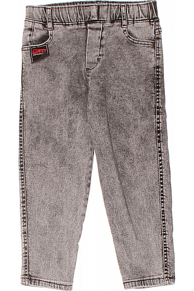 Chlapecké Džíny Elastický Pas Šedé Oprané Rovné Street Velikost 6-7 LET | Unimoda | obrázek 2
