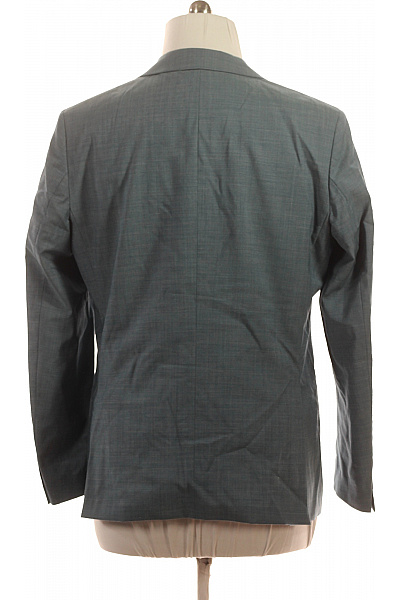 WILVORST Pánské společenské sako šedé strukturované jednořadé elegantní Velikost XXL | WILVORST | obrázek 3
