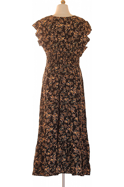 dámské šaty květované krátký rukáv volnočasové letní maxi Vel. S | Unimoda | obrázek 3