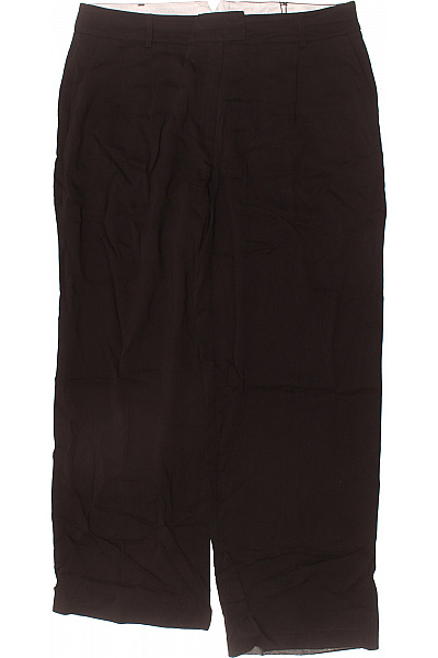 S.OLIVER Dámské černé Elegantní Oblekové Rovné Kalhoty Dlouhé Vel. 46