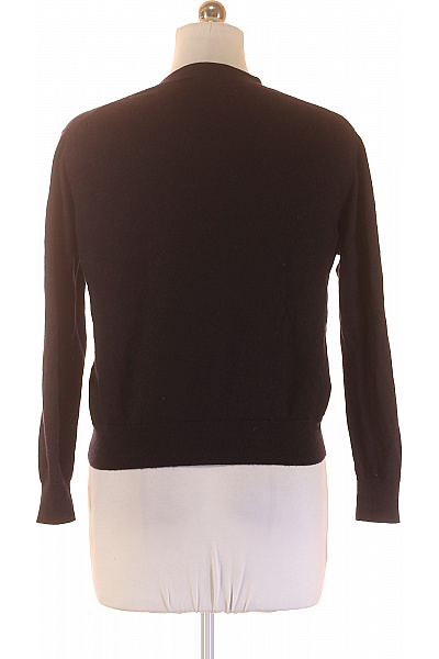 Dine'n Dance Dámský vlněný kardigan propínací s výstřihem do V elegantní tmavě fialový Velikost 38 | Dine'n Dance | obrázek 3