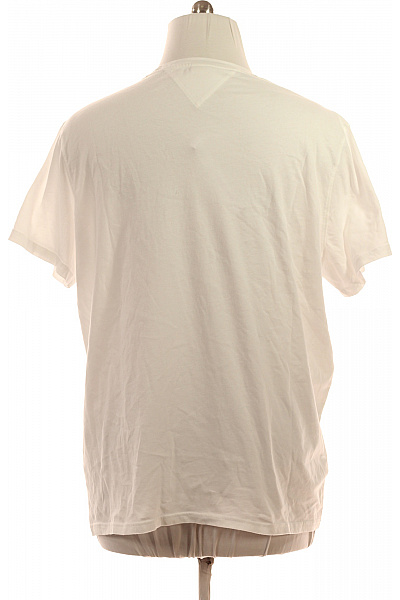 TOMMY HILFIGER Pánské tričko bílé basic s krátkým rukávem a kulatým výstřihem Velikost 3XL | TOMMY HILFIGER | obrázek 3