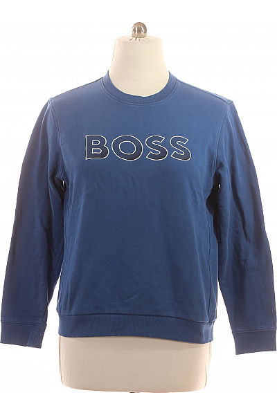 Hugo Boss Pánská modrá crewneck mikina bez kapuce s potiskem Vel. XXL | Hugo Boss | obrázek 2