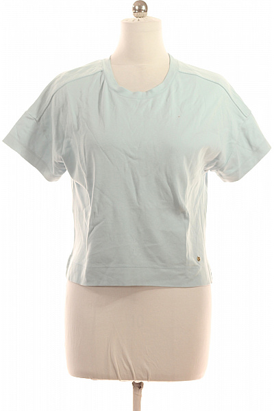 Windsor. Dámské Tričko S Krátkým Rukávem Jednobarevné Crop Top Vel. L