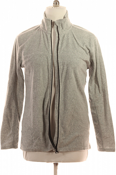 CHIEMSEE Šedá Fleecová Mikina Se Stojáčkem Na Zip S Dlouhým Rukávem Vel. XL