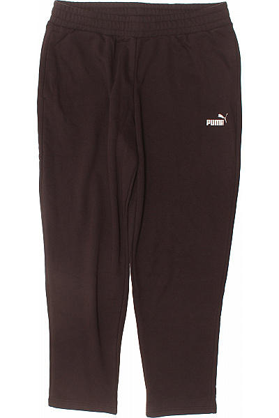 Puma Dámské Sportovní Volnočasové Hnědé Tepláky Pohodlné S Pružným Pasem Vel. L