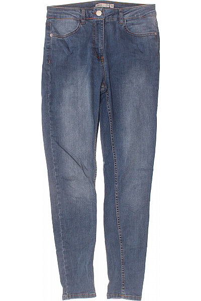 Oasis Dámské Modré Strečové Džíny Seprané Slim Fit Klasické S Kapsami Vel. 12