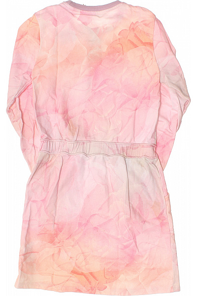 Guess Dívčí bavlněné šaty dlouhý rukáv růžové tie-dye volný střih Velikost 12 let | Guess | obrázek 2