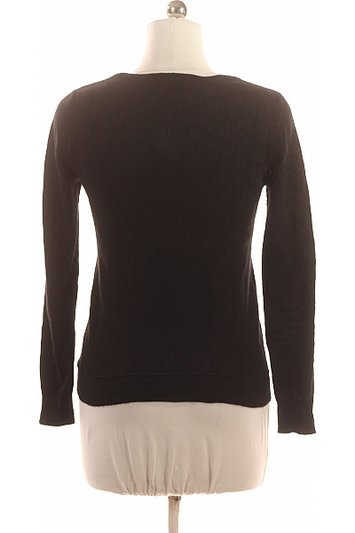 LAWRENCE GREY Dámský černý tenký pulovr s výstřihem do V basic Velikost M | LAWRENCE GREY | obrázek 2