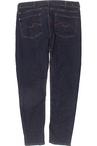 Dámské Slim Tapered tmavě modré džíny s kapsami klasické pružné úzké Velikost L | Unimoda | obrázek 2