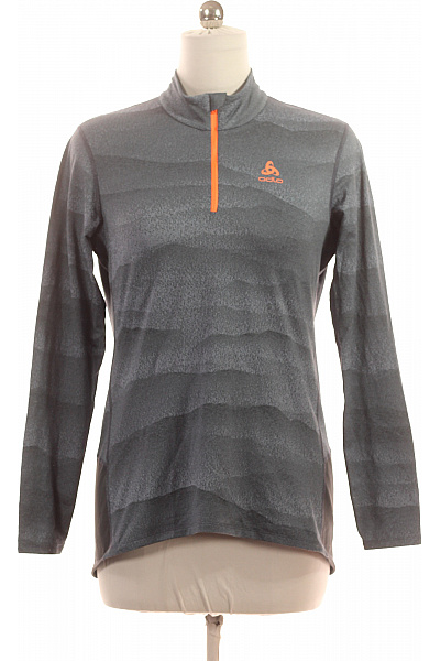 ODLO Dámská sportovní funkční mikina šedá s dlouhým rukávem na běhání outdoor Vel. L | ODLO | obrázek 2