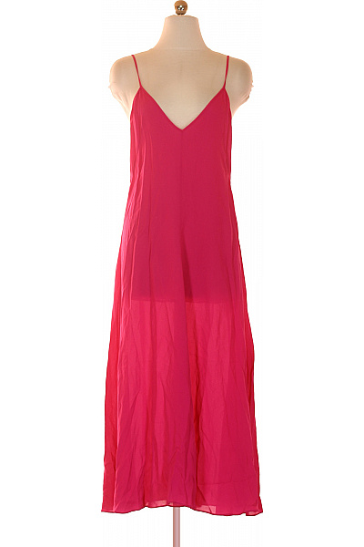 Proenzaa Schouler Dámské Růžové Maxi Šaty Letní Šifonové Na Ramínka Volné Jednoduché Velikost S | Proenzaa Schouler | obrázek 2