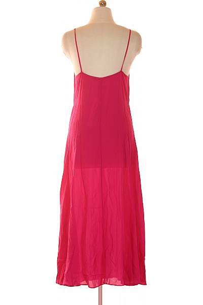 Proenzaa Schouler Dámské Růžové Maxi Šaty Letní Šifonové Na Ramínka Volné Jednoduché Velikost S | Proenzaa Schouler | obrázek 3