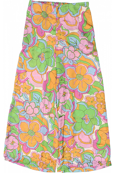 Letní volné květované široké kalhoty s pružným pasem Velikost XS | Unimoda | obrázek 2