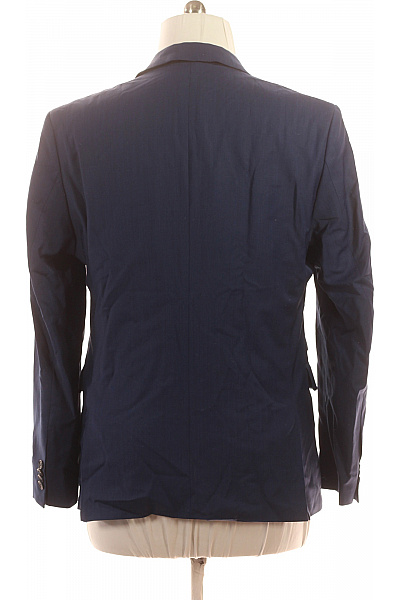 CLUB of GENTS Pánské modré acetátové společenské sako jednořadé elegantní Velikost 54 | CLUB of GENTS | obrázek 2