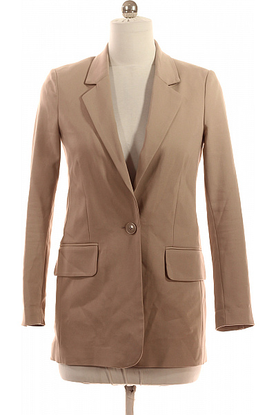 InWear Dámské Béžové Sako Elegantní Business Vypasované Jednořadé S Jedním Knoflíkem Vel. M