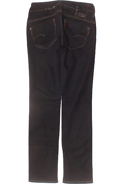 Dámské tmavě modré džíny rovné kapsy prošití Velikost 26 | Unimoda | obrázek 2