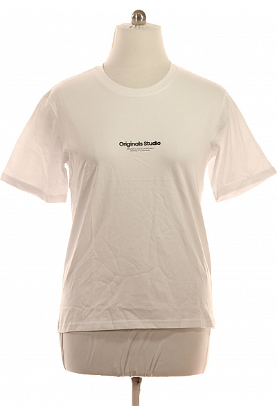 JACK & JONES Bílé tričko s krátkým rukávem a nápisem Originals Studio Vel. M | JACK & JONES | obrázek 2