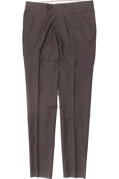 Společenské Pánské Kalhoty Vlněné Šedé Vel. 50 | Unimoda | obrázek 2