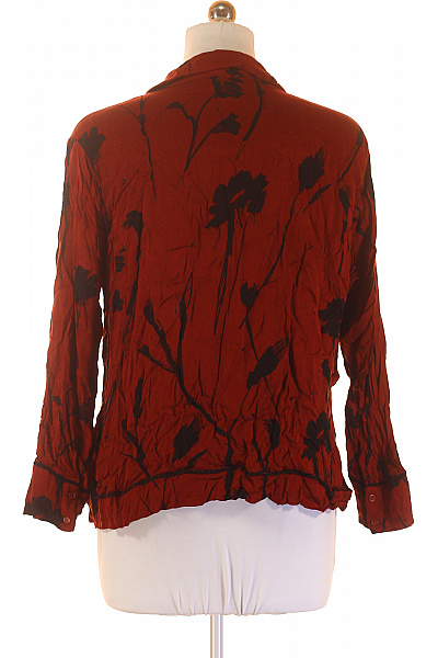 Chantelle Dámská červená košile s dlouhým rukávem vzorovaná ležérní volná Vel. XXL | Chantelle | obrázek 3