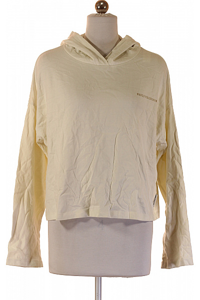 Marc O´Polo Dámská Bavlněná Crop Mikina S Kapucí Jednobarevná Lehká Streetwear Vel. S