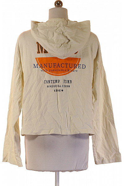 Marc O´Polo Dámská bavlněná crop mikina s kapucí jednobarevná lehká streetwear Vel. S | Marc O´Polo | obrázek 2