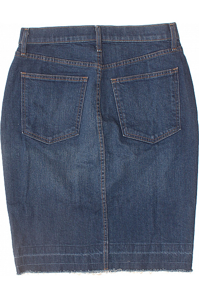 Gap Dámská pouzdrová džínové sukně s vysokým pasem a knoflíky ke kolenům Velikost 27 | Gap | obrázek 3