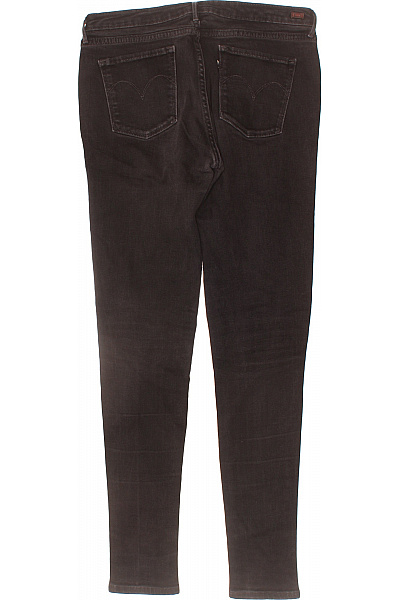 Dámské bavlněné tmavě černé skinny džíny strečové Vel. 30 | Unimoda | obrázek 2