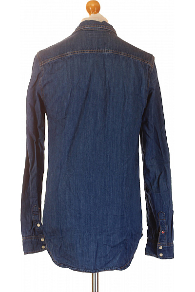 Pepe Jeans Pánská džínová košile s dlouhým rukávem modrá ležérní Vel. M | Pepe Jeans | obrázek 2