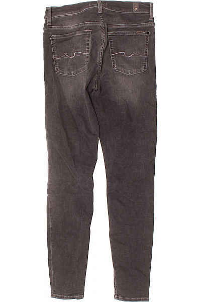 7 for all mankind Dámské šedé strečové skinny džíny seprané Velikost 29 | 7 for all mankind | obrázek 2
