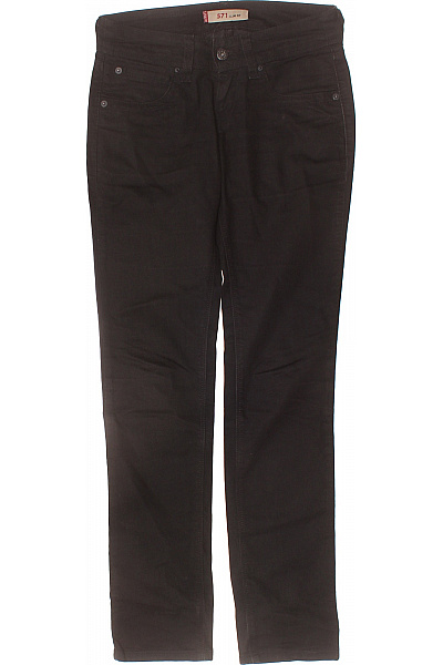 LEVIS Dámské černé Džíny 571 Slim Fit Rovné Kapsy Strečové Klasické Vel. XS